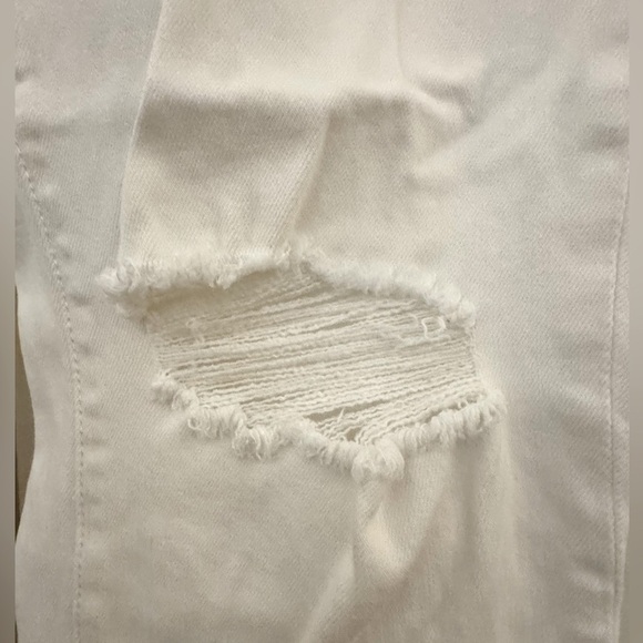 DL1961 Sz 26 Patti Straight High Rise Jean in White Distressed - Picture 6 of 12